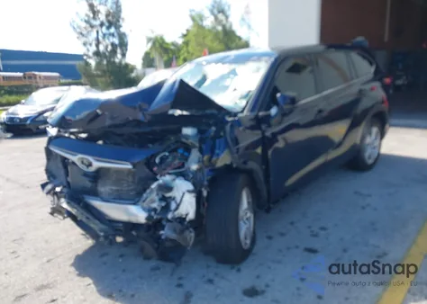 2021 Toyota Highlander L from USA, damaged, VIN 5TDCZRAH0MS078583